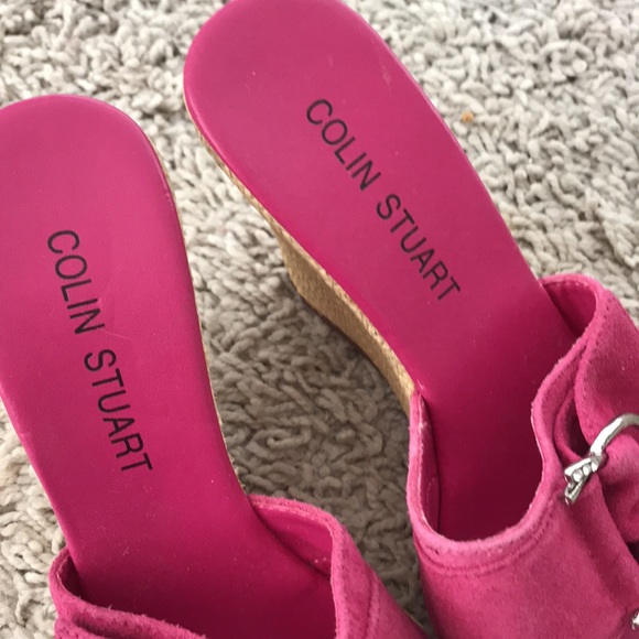 Collins Stuart fuchsia, cork wedges - Picture 8 of 12